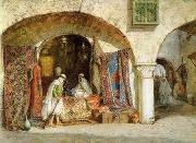 Arab or Arabic people and life. Orientalism oil paintings  262